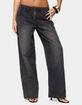 EDIKTED Aliyah Zip Low Rise Jeans image number 1