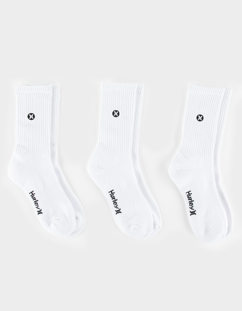HURLEY H20-Dri 3 Pack Mens Crew Socks image number 0