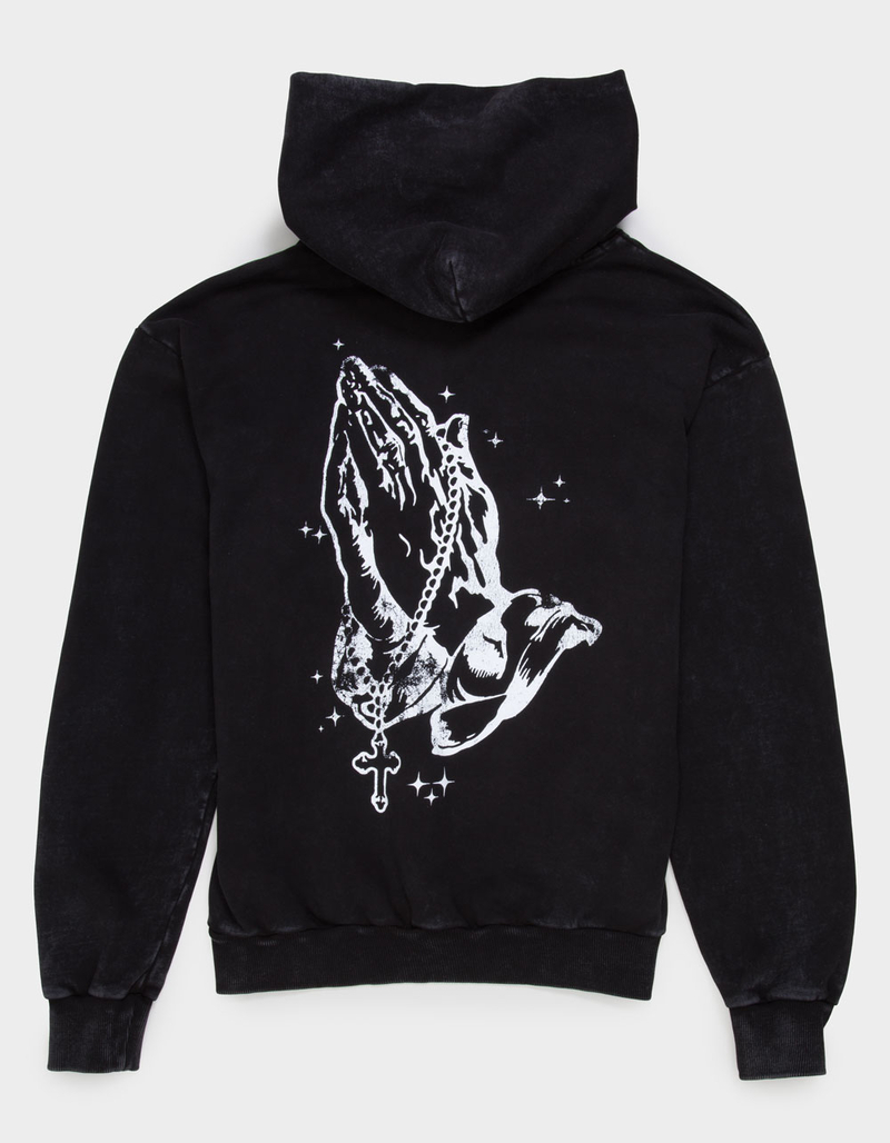 LA FAMILIA Prayer Hands Mens Hoodie image number 0