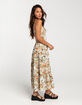 WEST OF MELROSE Open Back Womens Tiered Maxi Dress image number 2