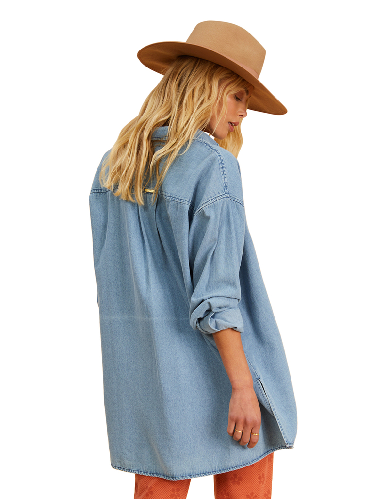 BILLABONG x Salty Blonde In The Tide Womens Button Up Shirt image number 4