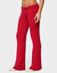 EDIKTED Adannah Foldover Ribbed Knit Pants image number 2