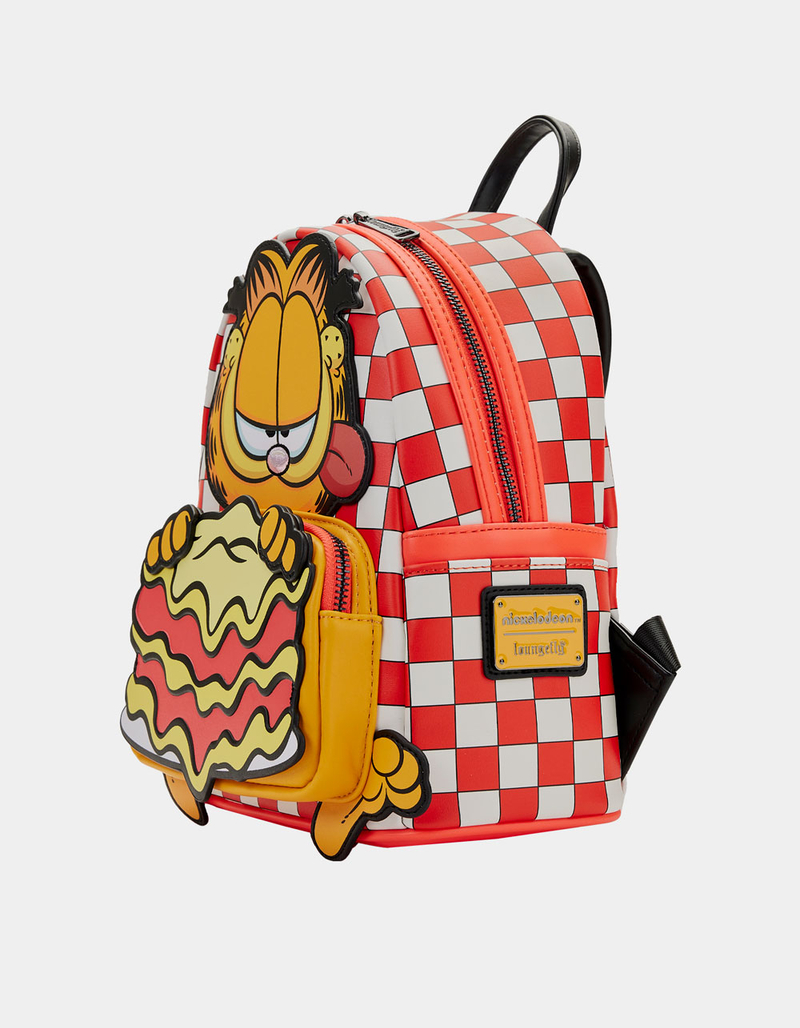 LOUNGEFLY x Nickelodeon Garfield Loves Lasagna Mini Backpack image number 1