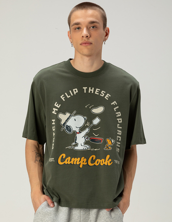 RSQ x Peanuts Camp Cook Mens Boxy Tee Primary Image