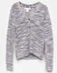 WHITE FAWN Girls Space Dye Oversized Cardigan Sweater image number 1