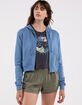 FULL TILT Essentials Womens Zip Crop Hoodie  image number 1