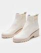 DOLCE VITA Huey Lug Sole Womens White Booties image number 1