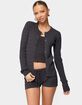 EDIKTED Nella Cable Knit Button Up Cardigan image number 1