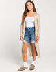 POOF Womens Ribbed Cardigan image number 1