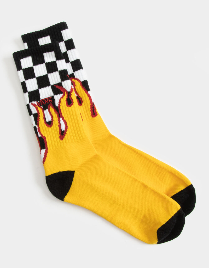 VANS Flame Checkerboard Mens Crew Socks image number 0
