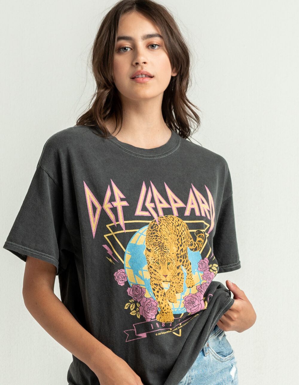 VINYL ICONS Def Leppard Floral Womens 