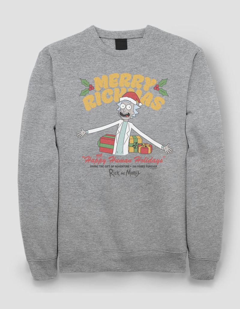 RICK AND MORTY Happy Holidays Unisex Sweatshirt image number 0