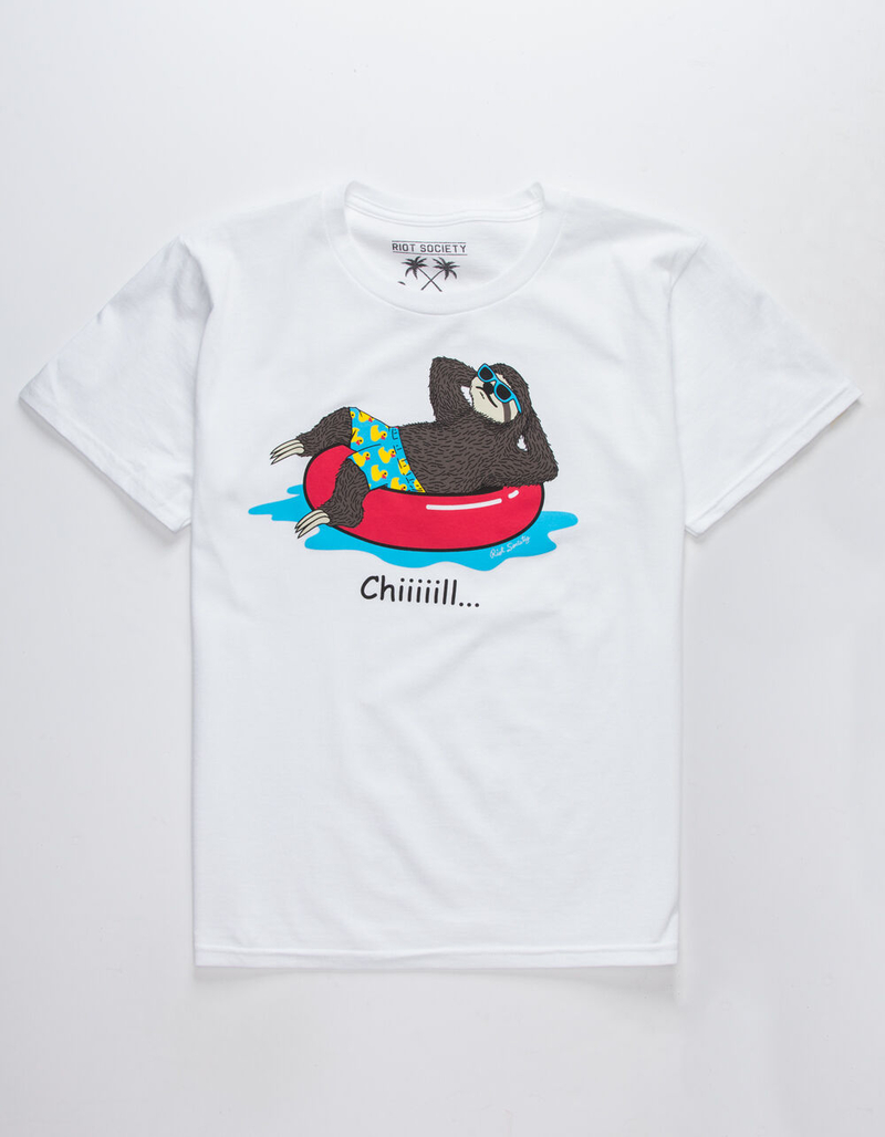 RIOT SOCIETY Chill Sloth Boys T-Shirt image number 0