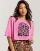 HURLEY World Of My Own Womens Cropped Boyfriend Tee image number 1
