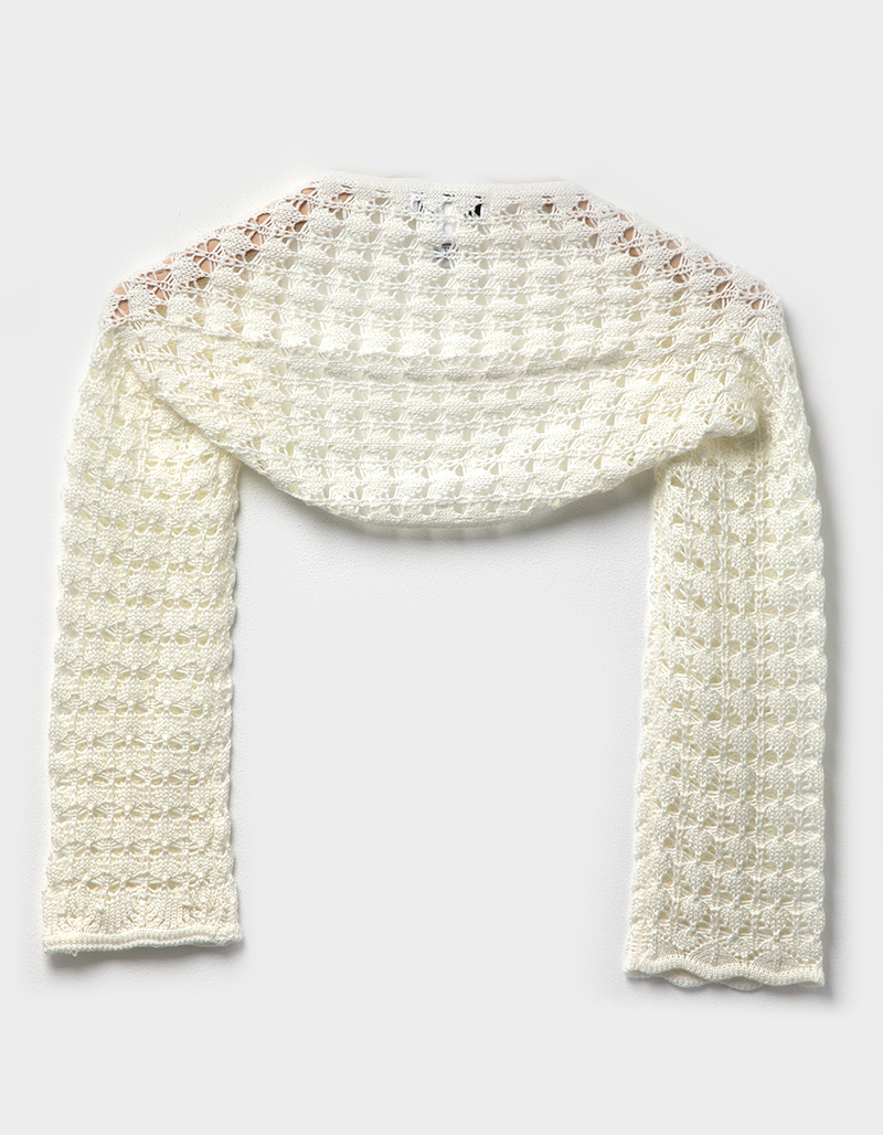 RSQ Girls Open Weave Shrug image number 1