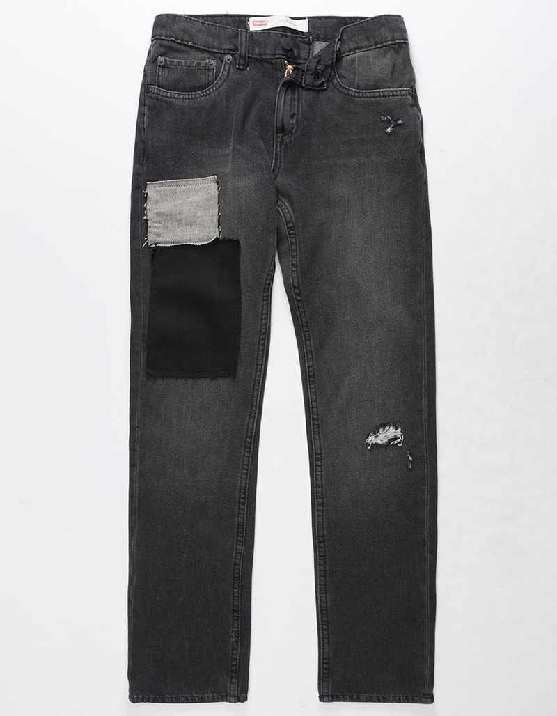 LEVI'S 511 Warp Stretch Dark Denim Boys Ripped Jeans image number 0