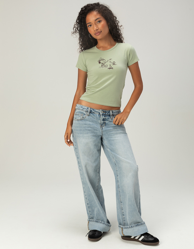 RSQ x Peanuts Camp Womens Baby Tee image number 4