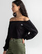 ADIDAS Velour Off Shoulder Top image number 2