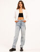 RSQ Womens High Rise Straight Leg Jeans image number 6