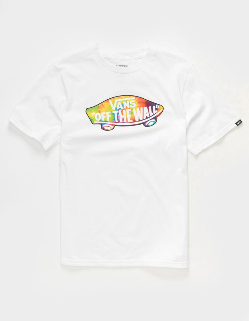 VANS OTW Logo Fill Tie Dye Boys T-Shirt image number 0
