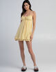 RSQ Womens Solid Tiered Babydoll Dress image number 6