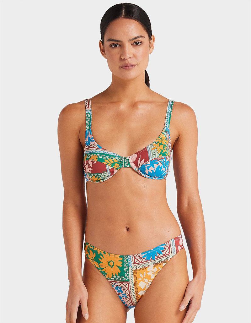 POOLSIDE PARADISO Wildflower Basic Bikini Bottoms - MULTI - M | Tillys