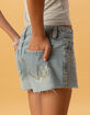 RSQ Girls Floral Embroidered Raw Hem Shorts image number 5