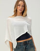 FULL TILT Womens Crop Poncho image number 1