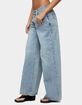 EDIKTED Darynne Low Rise Baggy Jeans image number 2
