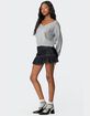 EDIKTED Eli Oversized V-Neck Knit Top image number 4