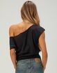 BDG Urban Outfitters Womens Off The Shoulder Banded Bottom Top image number 4