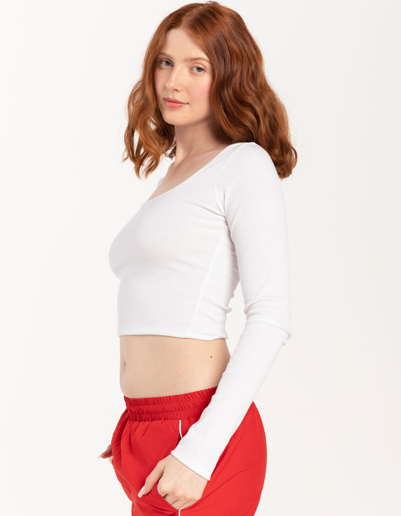 TILLYS Square Neck Womens Long Sleeve Top image number 2