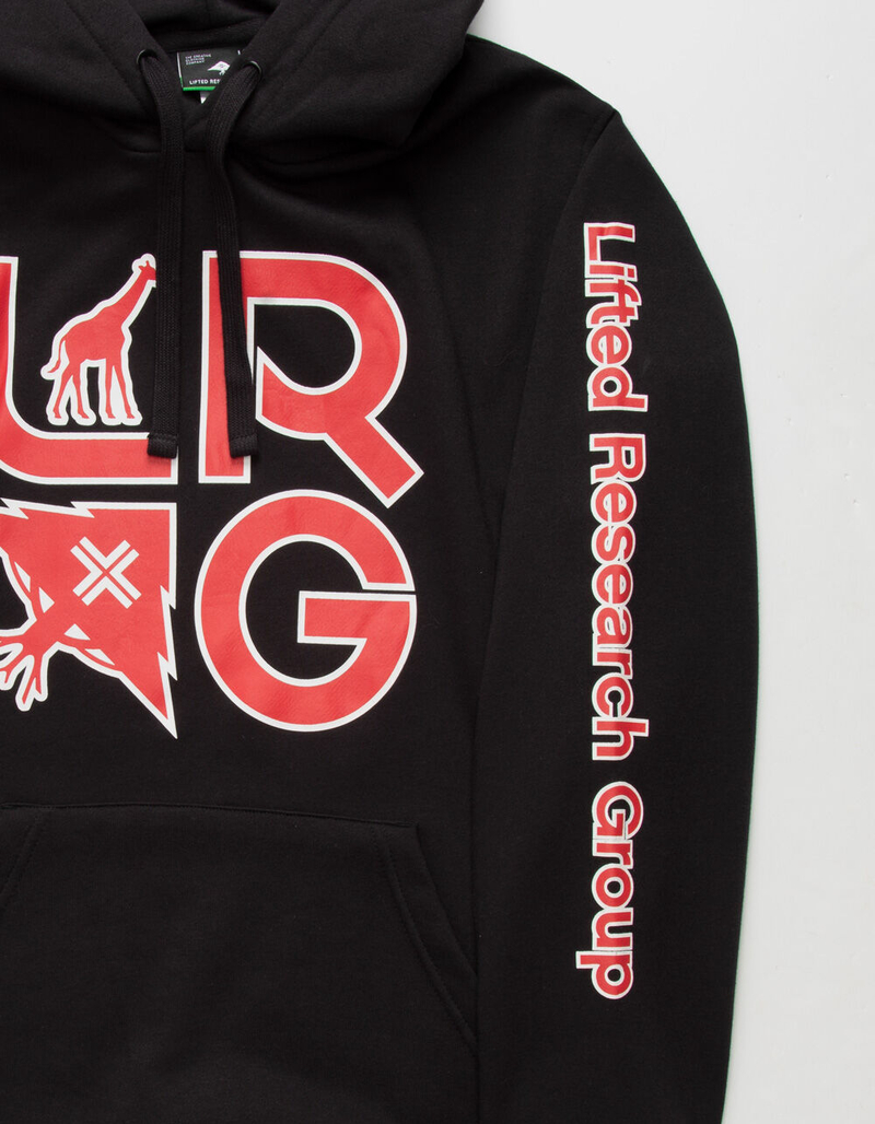 LRG Stacked Tree Mens Hoodie - BLACK - XXL | Tillys