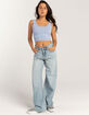 FULL TILT Seamless Lace Trim Womens Tank Top image number 2