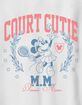DISNEY Court Cutie Minnie Mouse Unisex Kids Tee image number 2