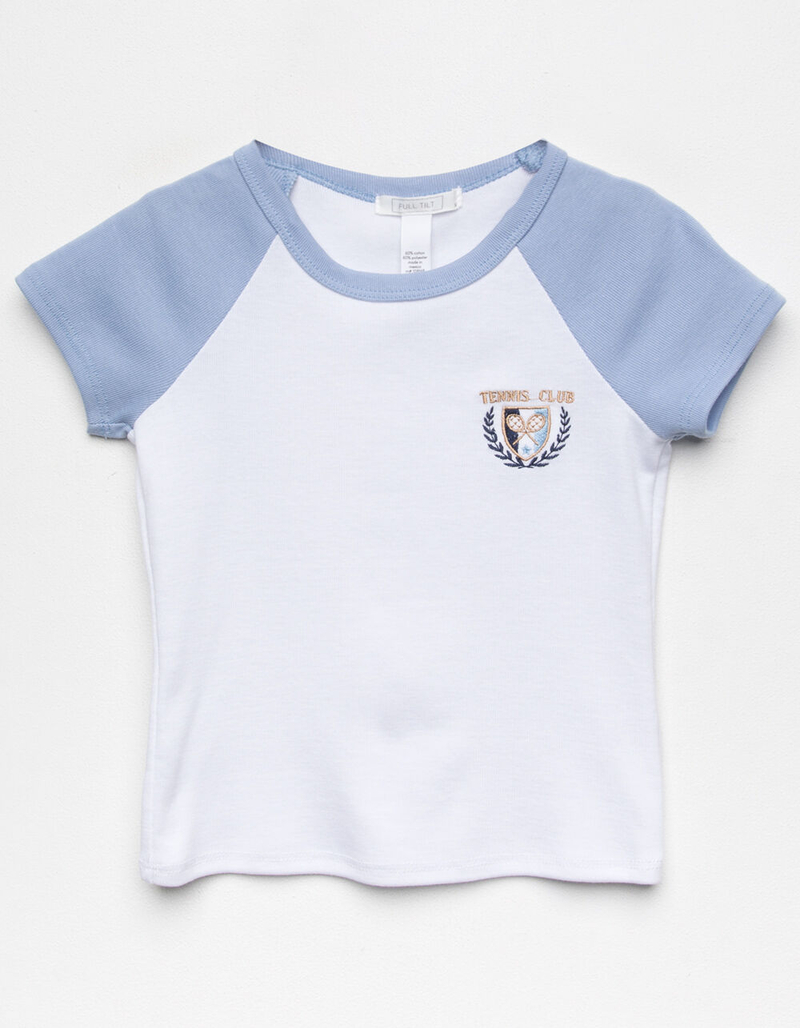 FULL TILT Embroidered Raglan Girls Tee image number 1