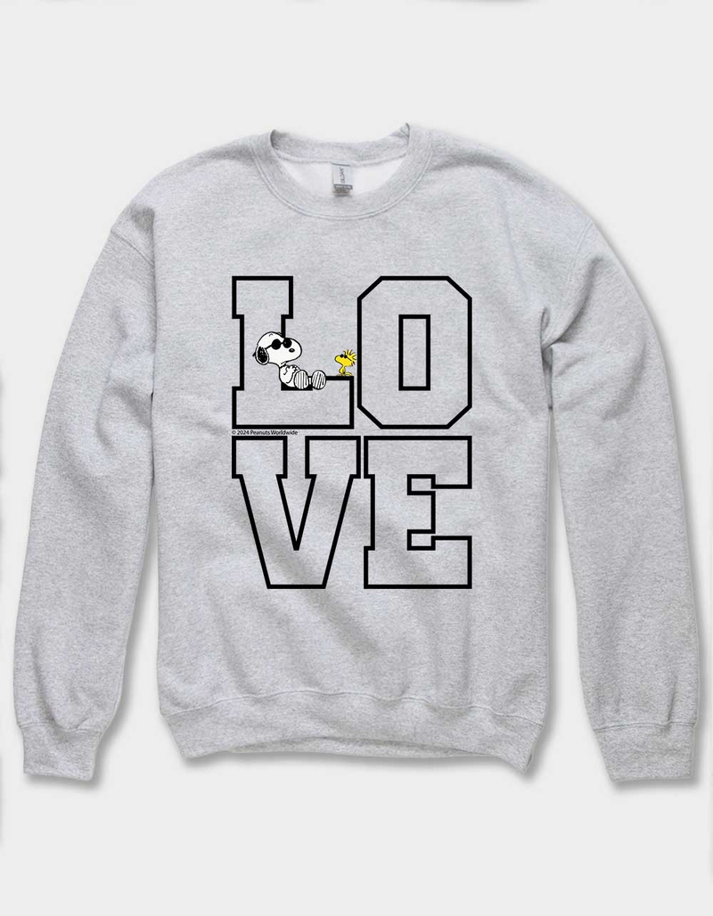 PEANUTS Love Block Unisex Crewneck Sweatshirt image number 0