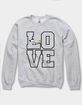 PEANUTS Love Block Unisex Crewneck Sweatshirt image number 1