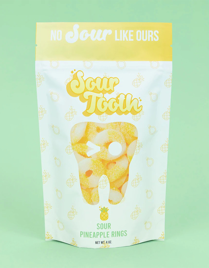 SOUR TOOTH Sour Pinneapple Rings Candy image number 0