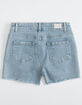 RSQ Vintage High Rise Destructed Girls Denim Shorts image number 2
