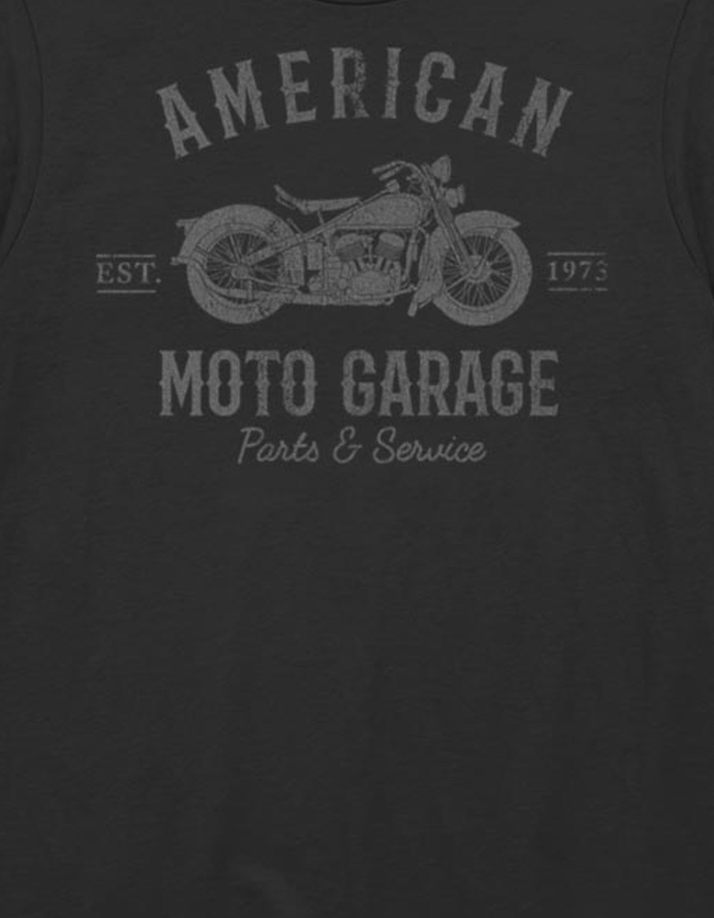 AMERICAN Moto Garage Unisex Tee image number 1
