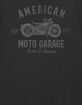 AMERICAN Moto Garage Unisex Tee image number 2