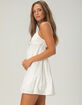 RSQ Womens Open Back Babydoll Mini Dress image number 3