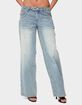 EDIKTED Celia Grommet Washed Low Rise Jeans image number 1
