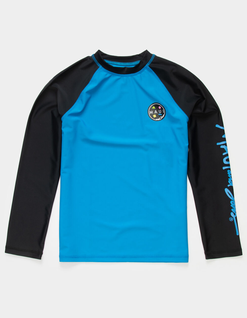 MAUI AND SONS Color Block Boys Rash Guard image number 0