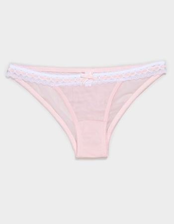 FULL TILT Ribbon Lace Trim Cheeky Panties Primary Image