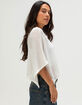 JUST POLLY Womens Crop Poncho image number 3