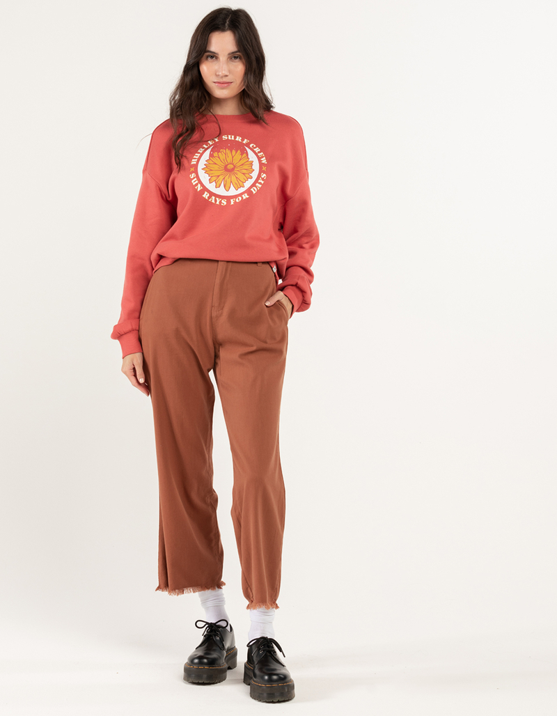 HURLEY Womens Twill Straight Leg Pants image number 0