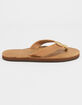 RAINBOW Luxury Leather Single Layer Arch Support Mens Flip Flops image number 3