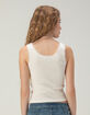 RSQ Womens Lace Trim Button Front Cami image number 4